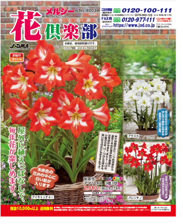 花倶楽部のカタログ表紙